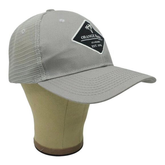 Orange Beach Alabama Logo Patch Mesh Strapback Cap Trucker Baseball Tourist Hat - Picture 3 of 14